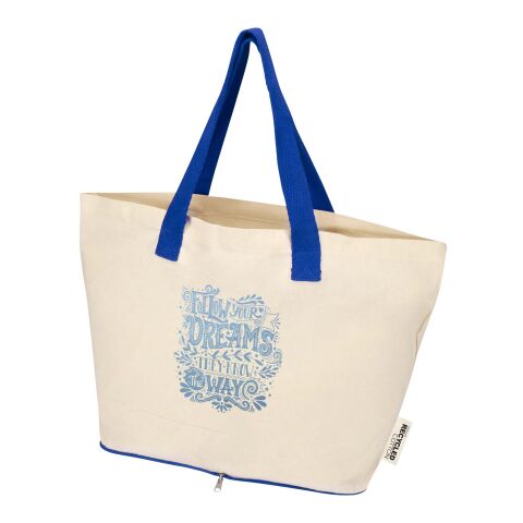 Sierra 140 g/m² GRS recycled foldable cotton tote bag 7L