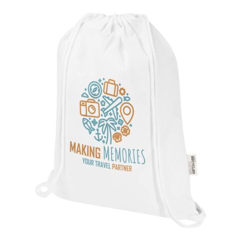 Peru Blend 180 g/m² GRS recycled drawstring bag 5L