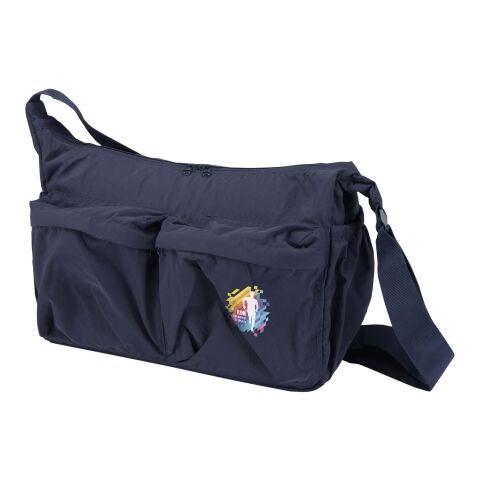 Calli 13" GRS recycled nylon laptop messenger bag