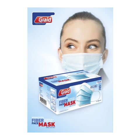 Moore type IIR face mask Light blue | No Branding