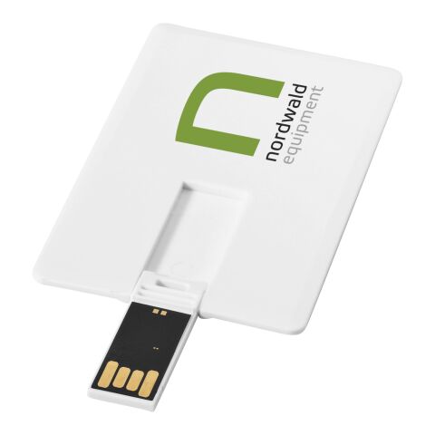 Slim card-shaped 2GB USB flash drive Standard | White | No Branding | not available | not available