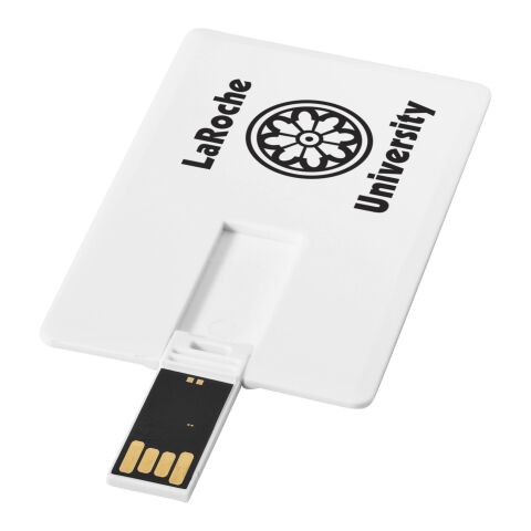 Slim card-shaped 4GB USB flash drive Standard | White | No Branding | not available | not available | not available | not available