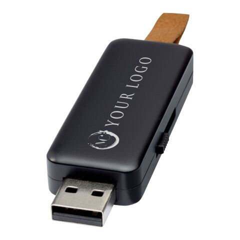 Gleam 4GB light-up USB flash drive Standard | Black | No Branding | not available | not available