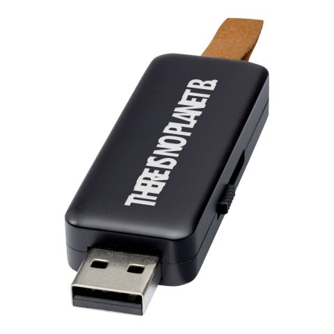 Gleam 8GB light-up USB flash drive Standard | Black | No Branding | not available | not available