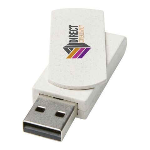 Rotate 8GB wheat straw USB flash drive Standard | Beige | No Branding | not available | not available