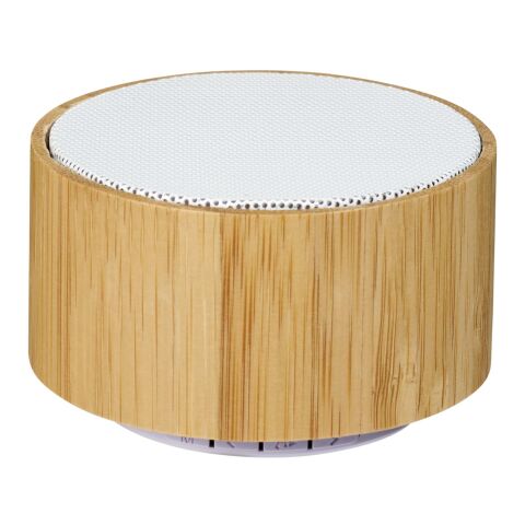 Cosmos bamboo Bluetooth® speaker Standard | Natural-White | No Branding | not available | not available