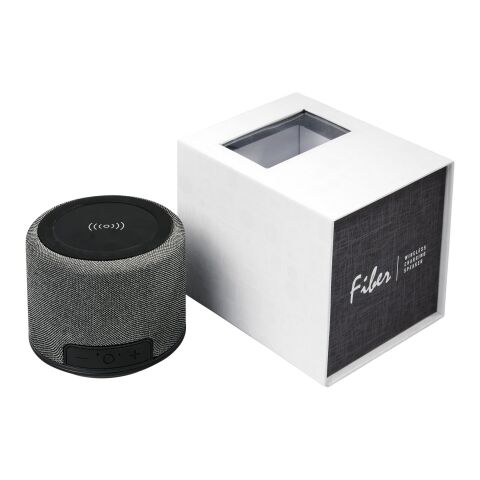 Fiber wireless charging Bluetooth® speaker solid black | No Branding | not available | not available