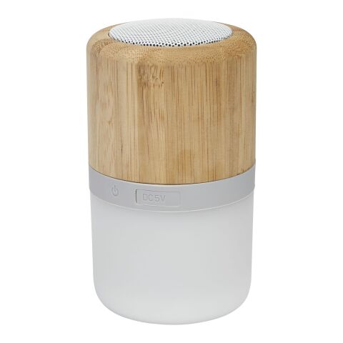 Aurea bamboo Bluetooth® speaker with light Standard | Natural | No Branding | not available | not available