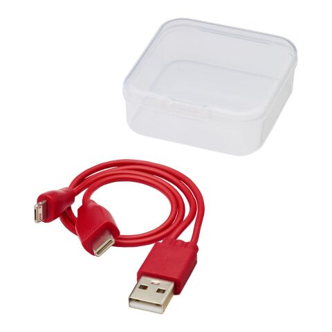 Ario 3-in-1 reversible charging cable Standard | Red | No Branding | not available | not available