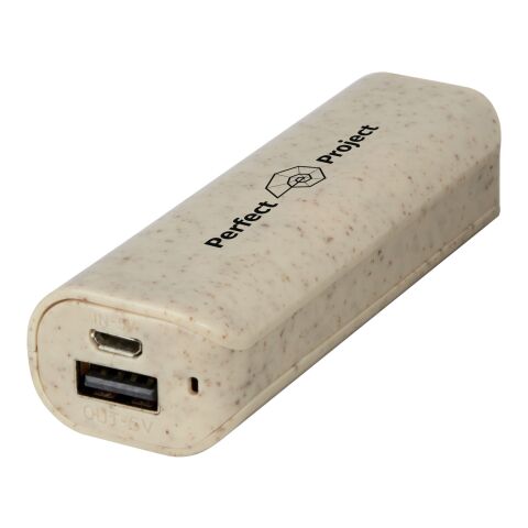 Yoko 1200mAh wheat straw power bank Standard | Beige | No Branding | not available | not available