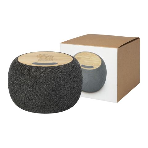 Ecofiber bamboo/RPET Bluetooth® speaker and wireless charging pad Standard | Natural-Grey | No Branding | not available | not available