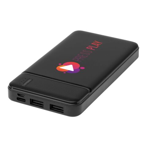 Loop 10.000 mAh recycled plastic power bank Standard | Solid black | No Branding | not available | not available