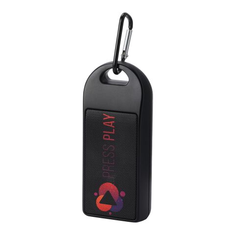 Omni 3W IPX4 RCS recycled plastic Bluetooth® speaker Standard | Solid black | No Branding | not available | not available