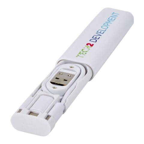 Whiz recycled plastic modular charging cable Standard | White | No Branding | not available | not available