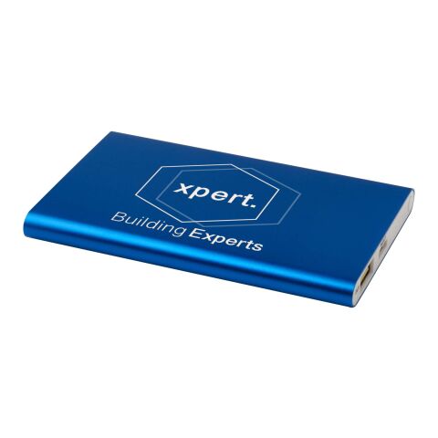 Pep 4000 mAh Type-C recycled aluminium power bank Standard | Royal blue | No Branding | not available | not available