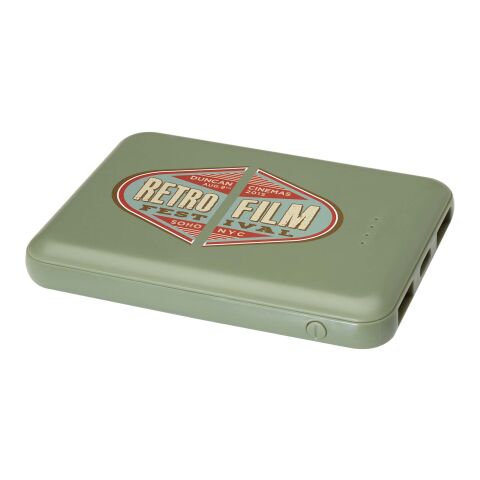 Asama 5000 mAh Type-C recycled plastic power bank Standard | Heather green | No Branding | not available | not available