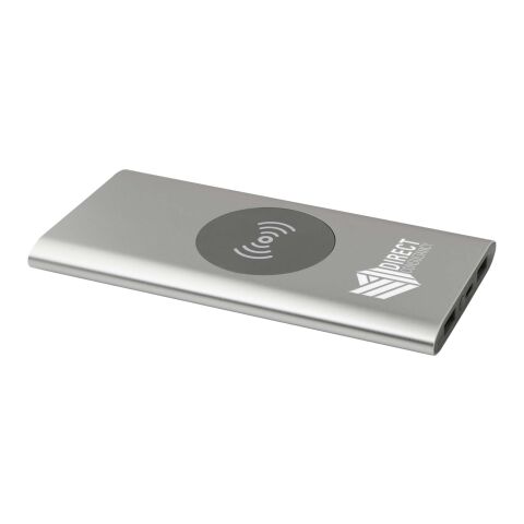 Juice 8000 mAh Type-C recycled aluminium wireless power bank Standard | Silver | not available | No Branding | not available | not available