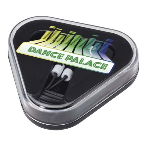 Rebel earbuds with recycled plastic storage box Standard | Solid black | No Branding | not available | not available