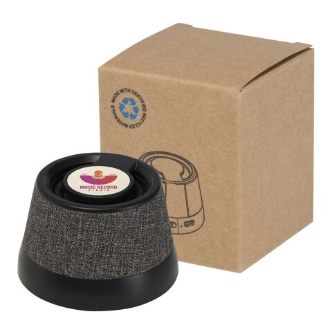 Horna 3W recycled plastic magnetic wireless speaker Standard | Solid black | No Branding | not available | not available