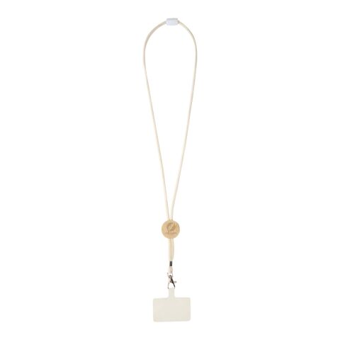 Adhab smartphone lanyard with bamboo details Standard | White | No Branding | not available | not available | not available