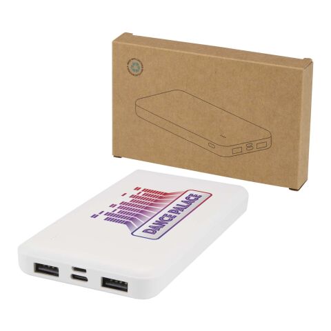 Intan 10.000 mAh 10W recycled plastic power bank Standard | White | No Branding | not available | not available