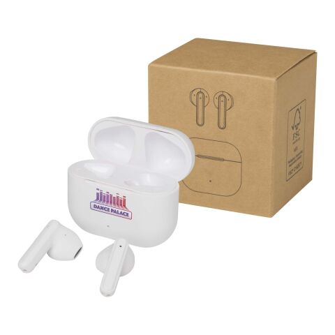 Altais recycled plastic True Wireless Bluetooth® headset Standard | White | No Branding | not available | not available