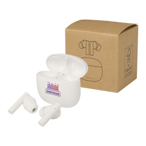 Alterf recycled plastic True Wireless Bluetooth® headset with silicone eartips Standard | White | No Branding | not available | not available