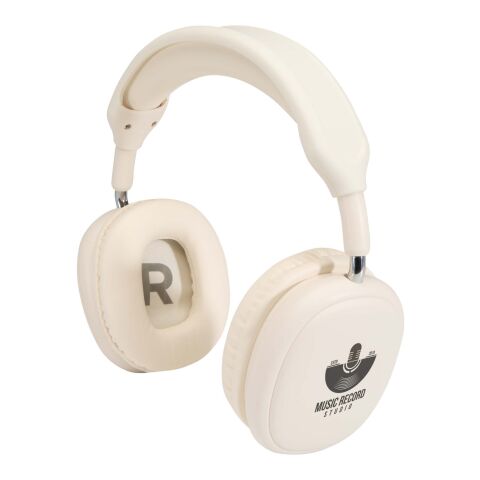 Alzir recycled plastic over-ear wireless Bluetooth® headset Standard | White | No Branding | not available | not available