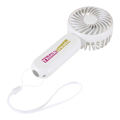 Aervia recycled plastic portable fan Standard | White | No Branding | not available | not available