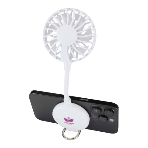 Ventio recycled plastic magnetic portable fan Standard | White | No Branding | not available | not available