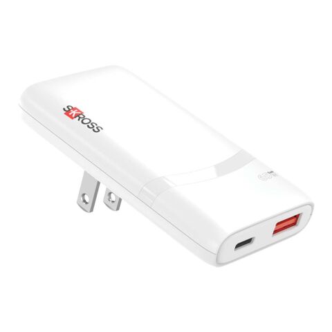 SKROSS® Klip Slim 65W multi-head charger White