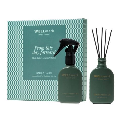 Wellmark Tender Affection 50 ml room spray and 50 ml diffuser gift set Green flash
