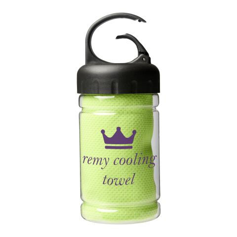 Remy cooling towel in PET container