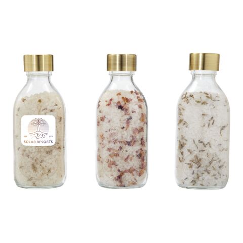 Wellmark Just Relax 3-piece 200 ml bath salt gift set Standard | White | No Branding | not available | not available