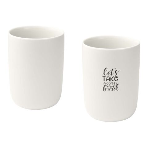 Male 350 ml ceramic cups - set of 2 Standard | White | No Branding | not available | not available