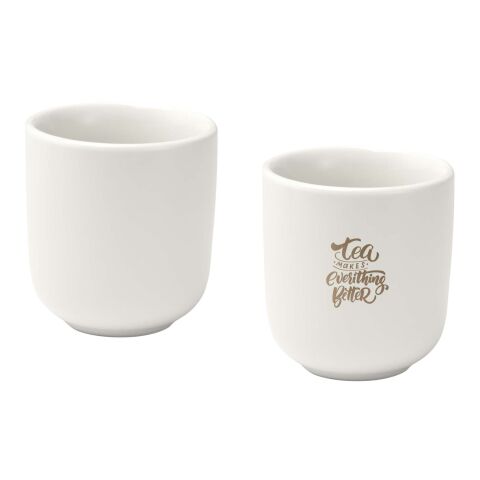 Male 90 ml ceramic espresso cups - set of 2 Standard | White | No Branding | not available | not available