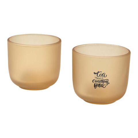 Male 200 ml glass cups - set of 2 Standard | Oatmeal | No Branding | not available | not available