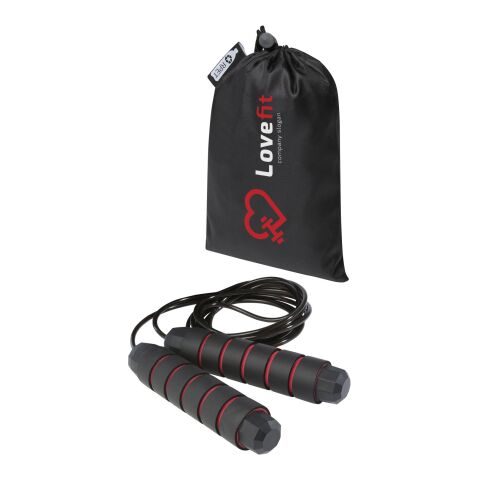 Austin soft skipping rope in recycled PET pouch Standard | Red | No Branding | not available | not available