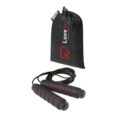 Austin soft skipping rope in recycled PET pouch Standard | Red | No Branding | not available | not available