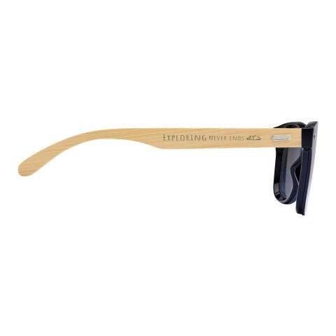 Tan sunglasses with bamboo temples Silver | not available
