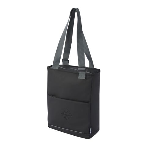 Aqua 14&quot; GRS recycled water resistant laptop tote bag 14L Black | No Branding | not available | not available