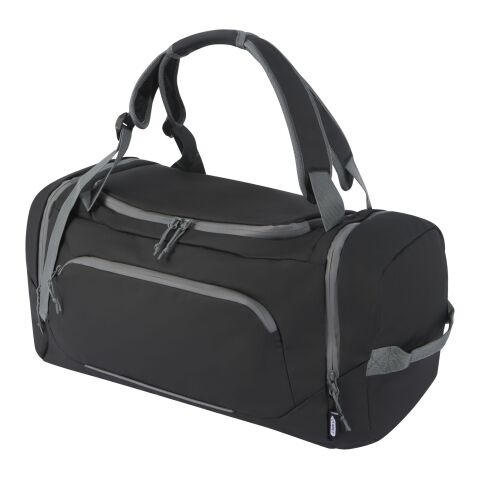 Aqua GRS recycled water resistant duffel backpack 35L