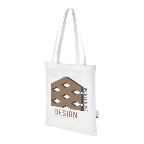 Zeus GRS recycled non-woven convention tote bag 6L Standard | White | No Branding | not available | not available