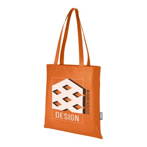 Zeus GRS recycled non-woven convention tote bag 6L Standard | Orange | No Branding | not available | not available | not available