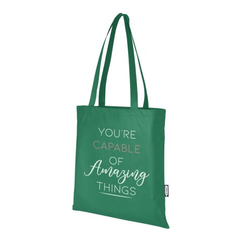 Zeus GRS recycled non-woven convention tote bag 6L Standard | Green | No Branding | not available | not available | not available