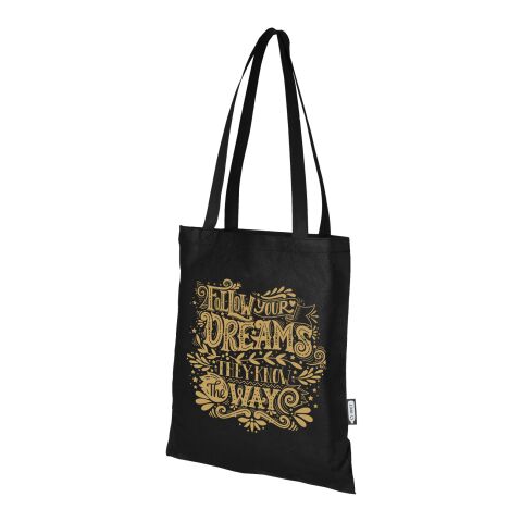Zeus GRS recycled non-woven convention tote bag 6L Standard | Black | No Branding | not available | not available | not available
