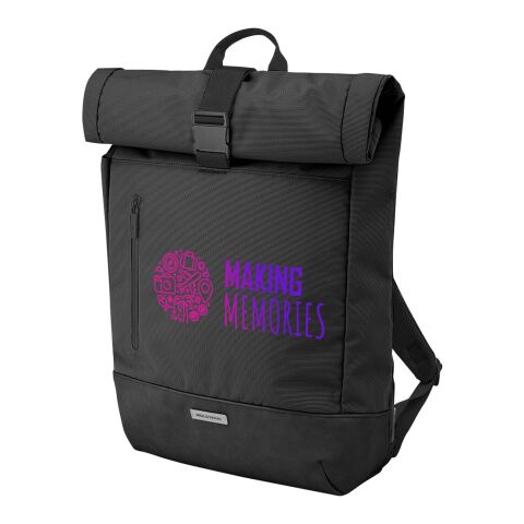 Moleskine Metro rolltop backpack Standard | Solid black | No Branding | not available | not available | not available