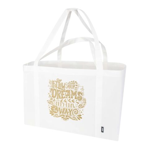 Jumbo GRS recycled non-woven extra large tote bag 65L Standard | White | No Branding | not available | not available | not available