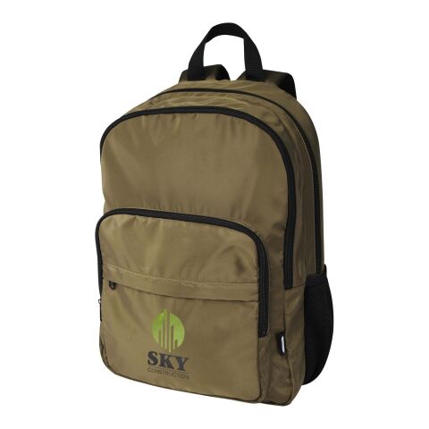 Trend Plus 15” GRS recycled laptop backpack 20L Forest green | No Branding | not available | not available
