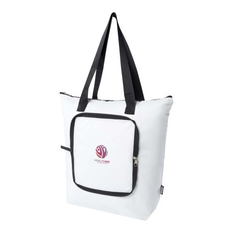 EcoFold RPET foldable tote cooler bag 15L Standard | White | No Branding | not available | not available | not available
